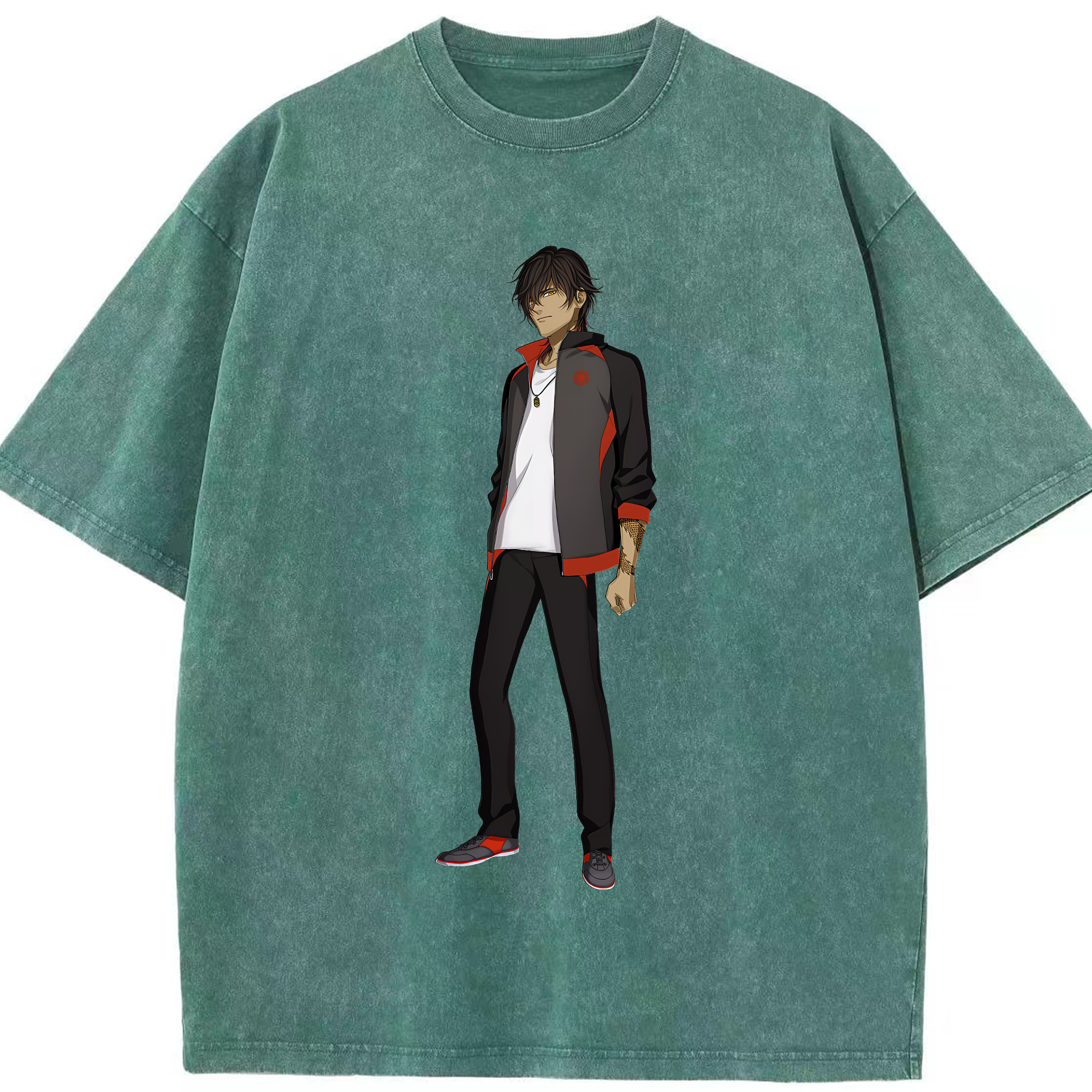 （画像用） 刀剣乱舞 Touken Ranbu 綿100% ヴィンテージ風 半袖Tシャツ（フロントプリント）
